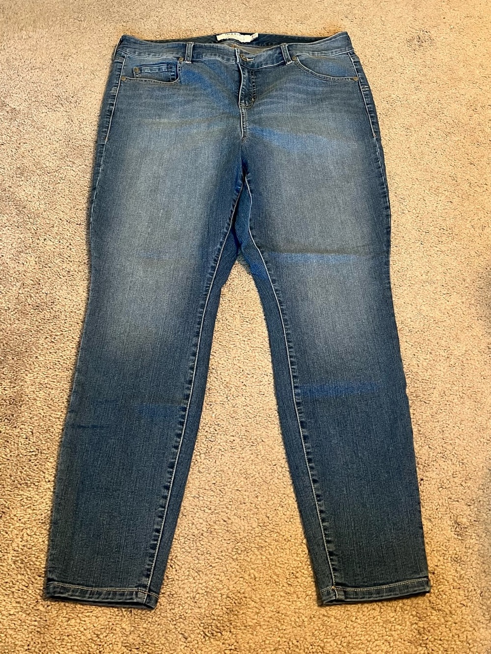 Torrid Denim Medium Wash Slim Pocket Skinny Jeans Stretch